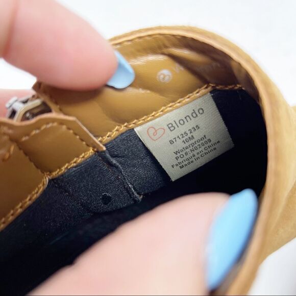 Blondo Round Toe Zip Block Heeled Booties Size 10 Waterproof - Picture 5 of 6